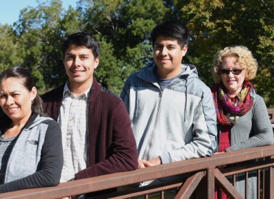 Arevalo Family and Kreiser on Bridge