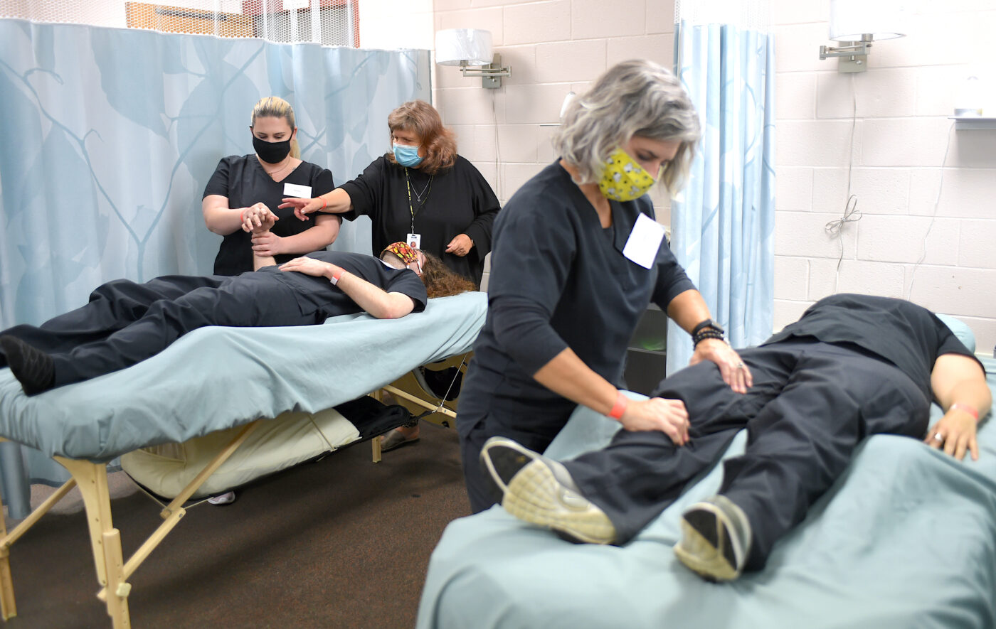 Massage students finish credits at FTCC Fayetteville Technical