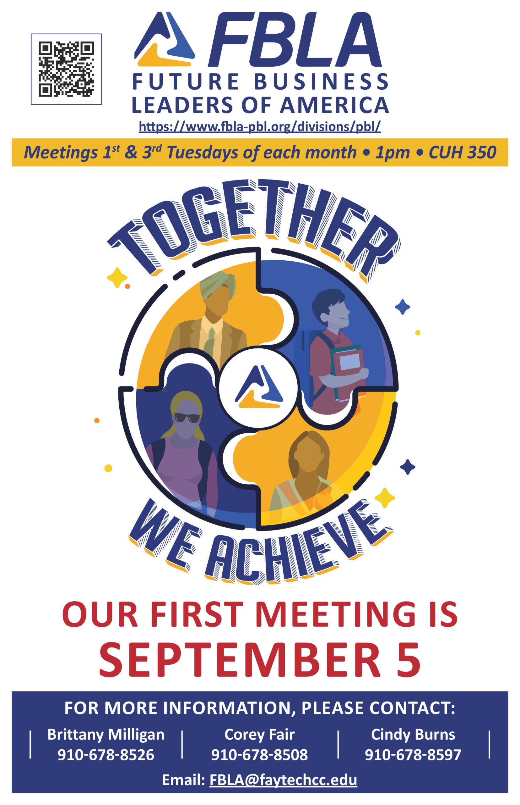 FBLA Club meeting flyer