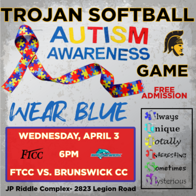 Softball Autism Awareness Flyer