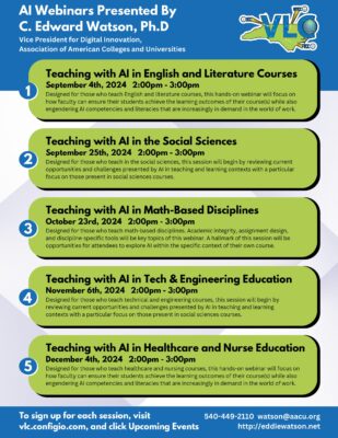 Ai Vlc Webinar Series By Dr. Watson Flyer 2024
