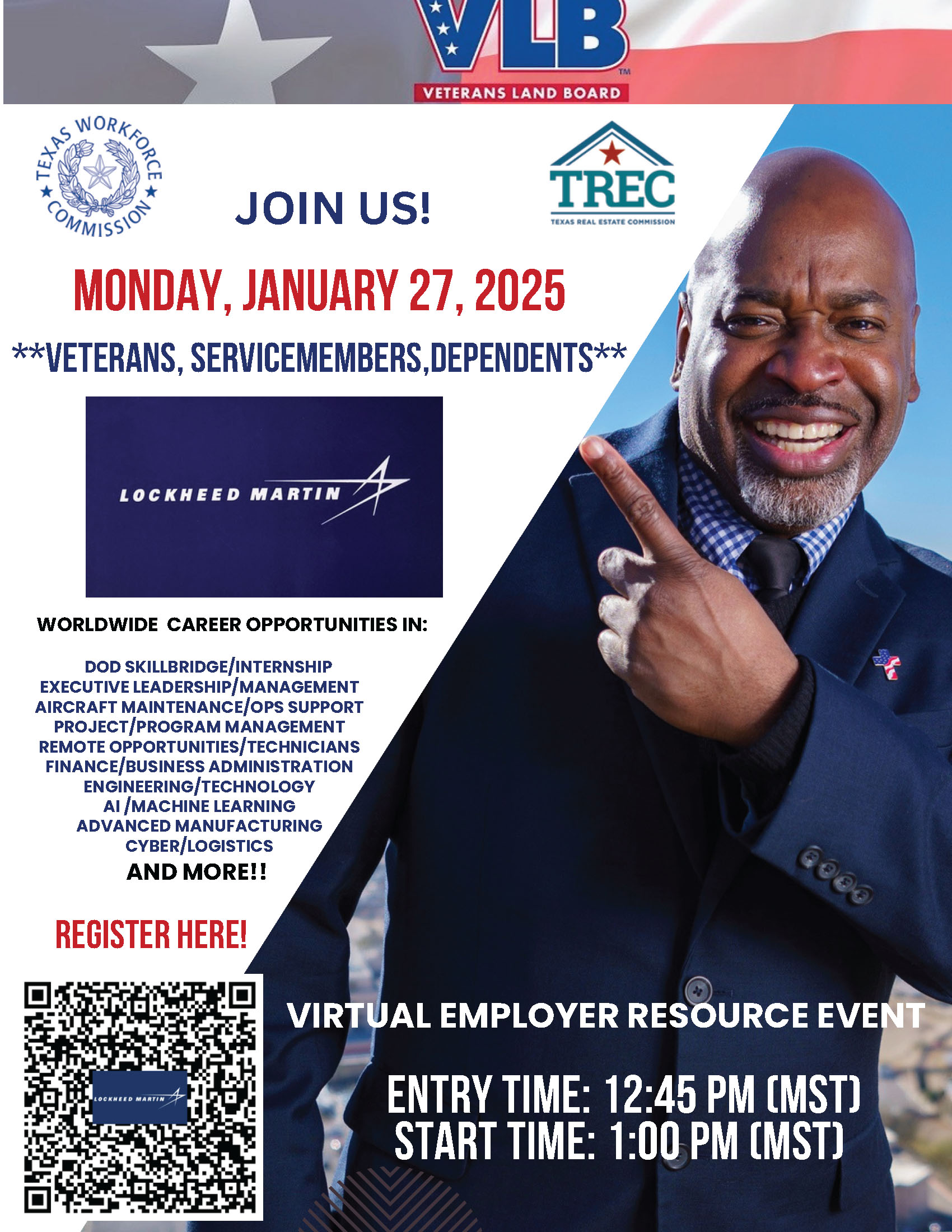 Veterans Servicemembers And Spouses Career Fair With Lockheed Martin January 27 2025 Veterans Servicemembers And Spouses Career Fair With Lockheed Martin January 27 2025