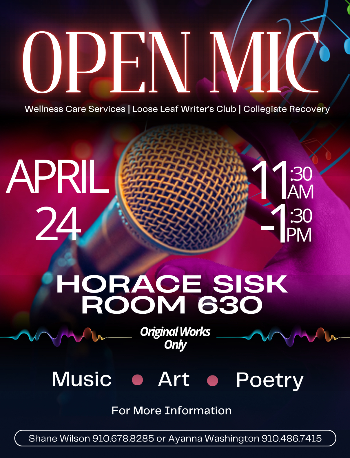 Open Mic April 24, 2025