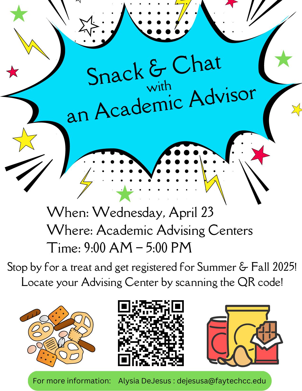 Snack Chat With An Academic Advisor 2 042325