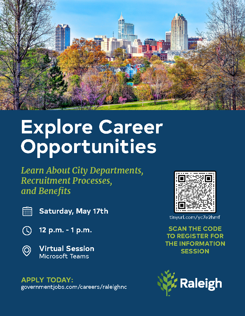 Explore Career Opportunities In Raleigh Virtual Session Explore Career Opportunities In Raleigh Virtual Session