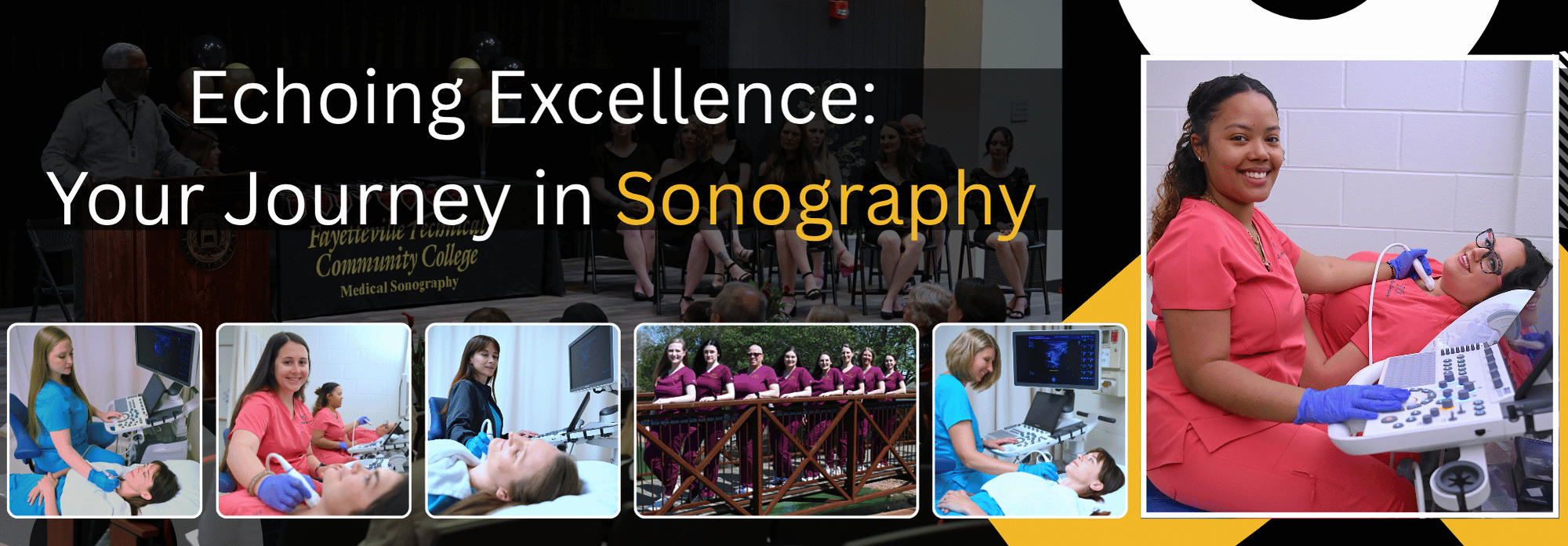 Fttc sonography students conducting ultrasound.