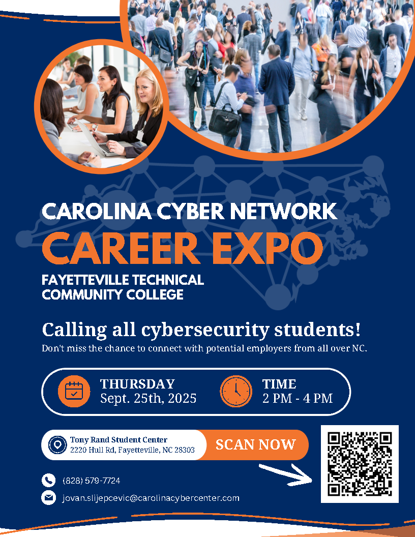 Students Cybersecurity Career Fair Flyer 2