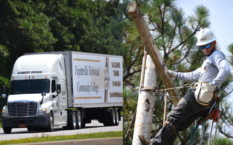 Truck And Electrical Line Working Student