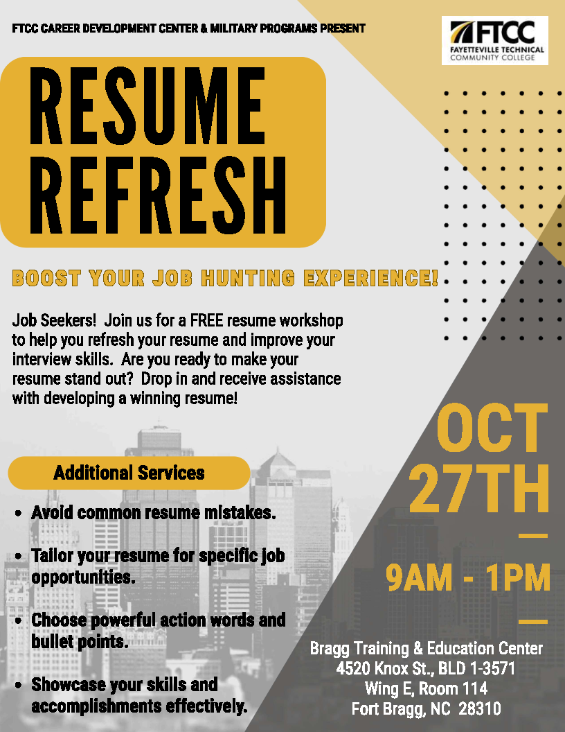 Resume Refresh Oct 27th