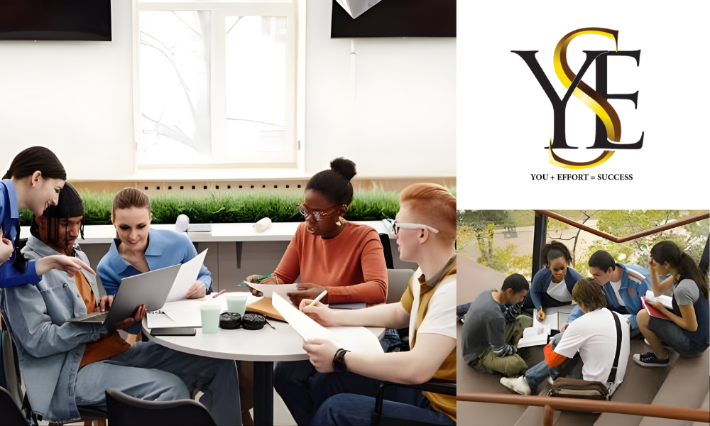 Group Of Students Studying Together 2