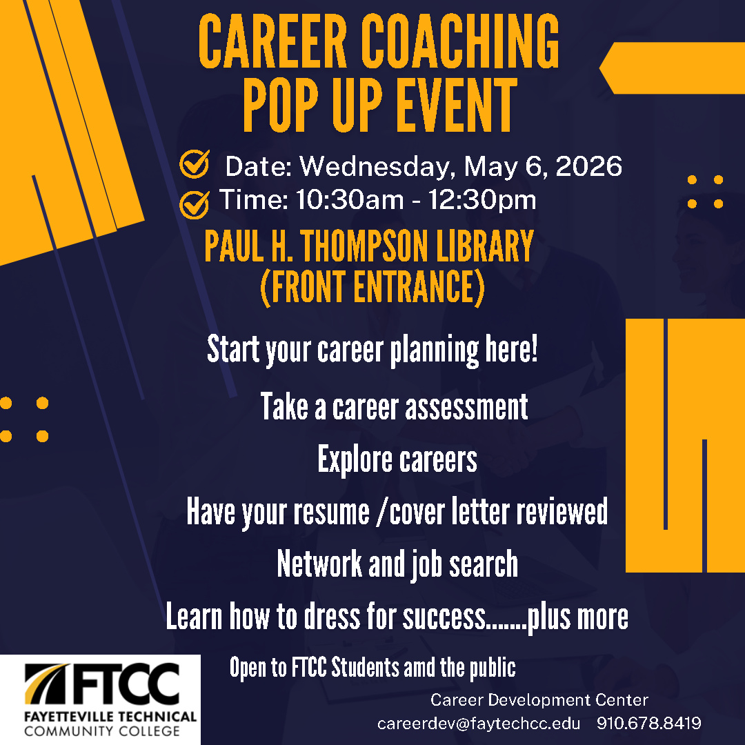 Career Coaching Event Flyer May 6, 2026