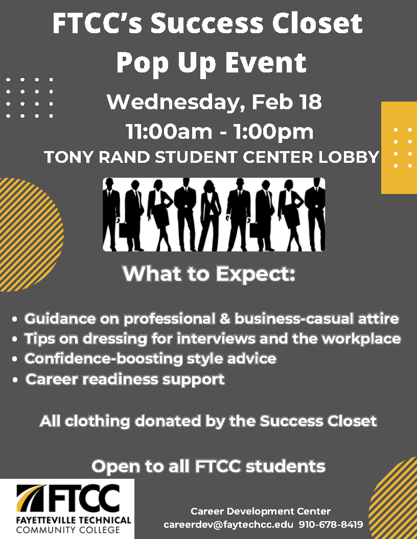 Success Closet Pop Up Event Feb 18