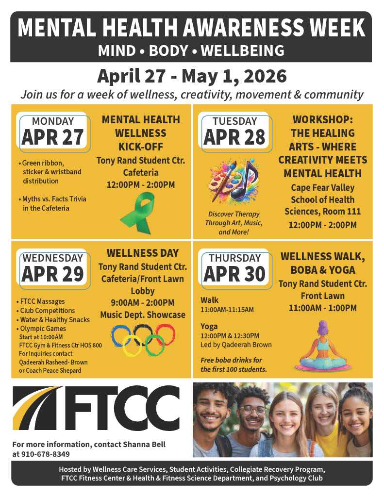 MH Awareness Week Flyer April 27 - May 1, 2026