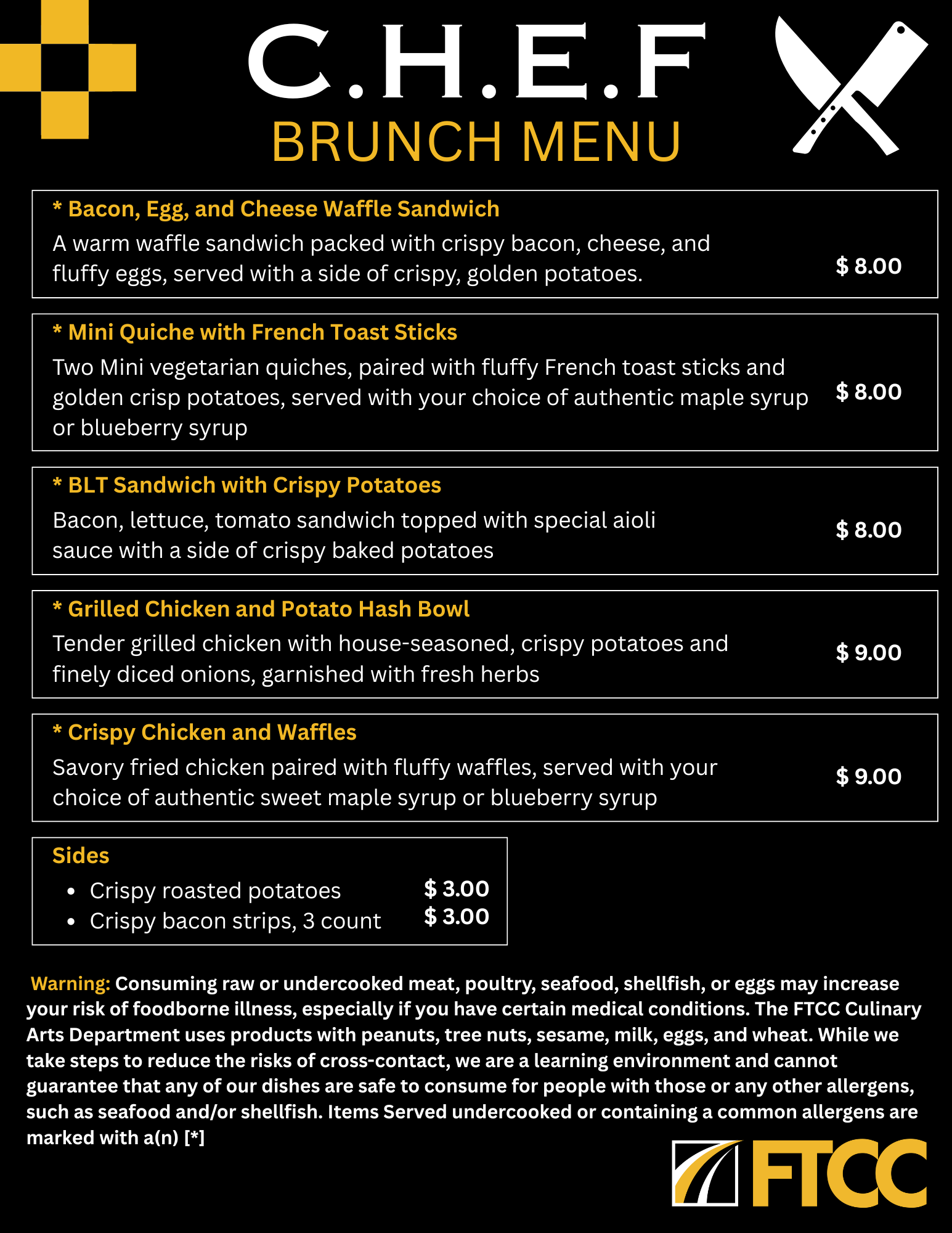 C.h.e.f Bruch Menu 2