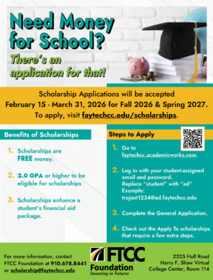 Ftcc Foundation Scholarships 2026 Flyer