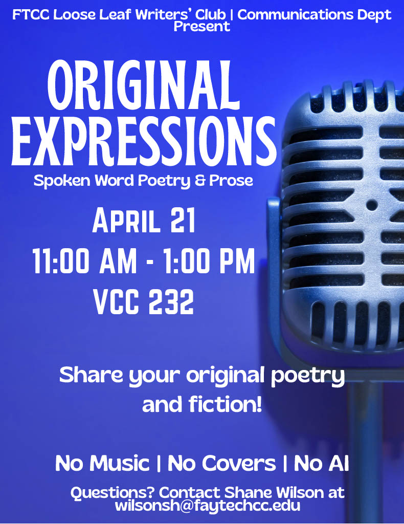 A flyer for the Original Expressions event.