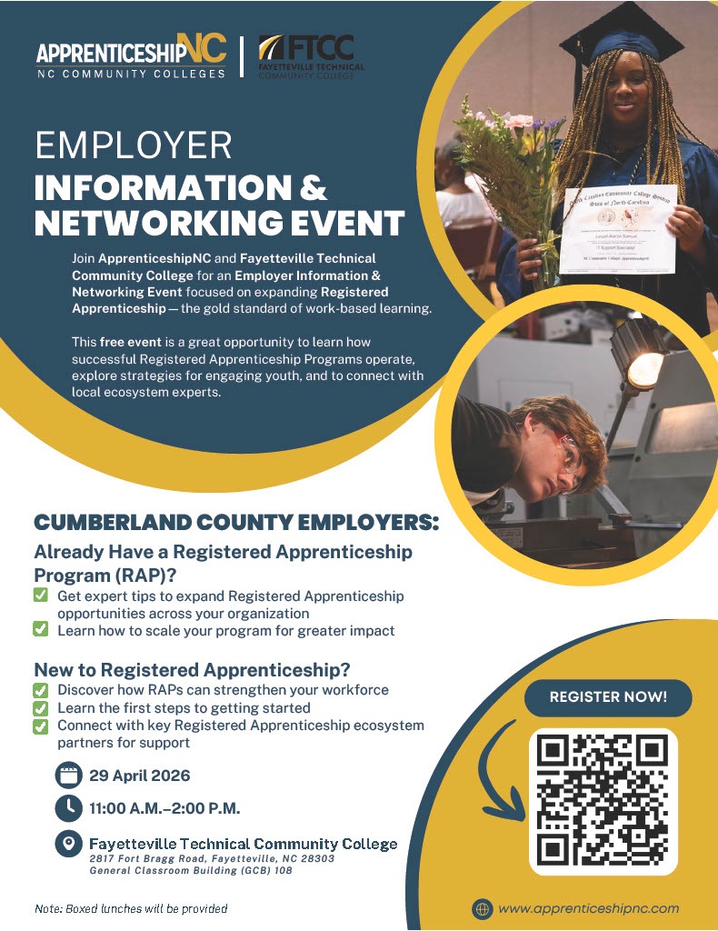 Cumberland County Employer Information Networking Event Flyer 1