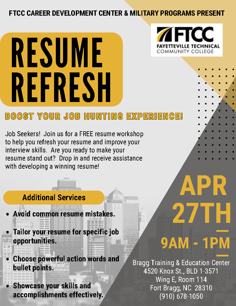 Resume Refresh Apr 27th