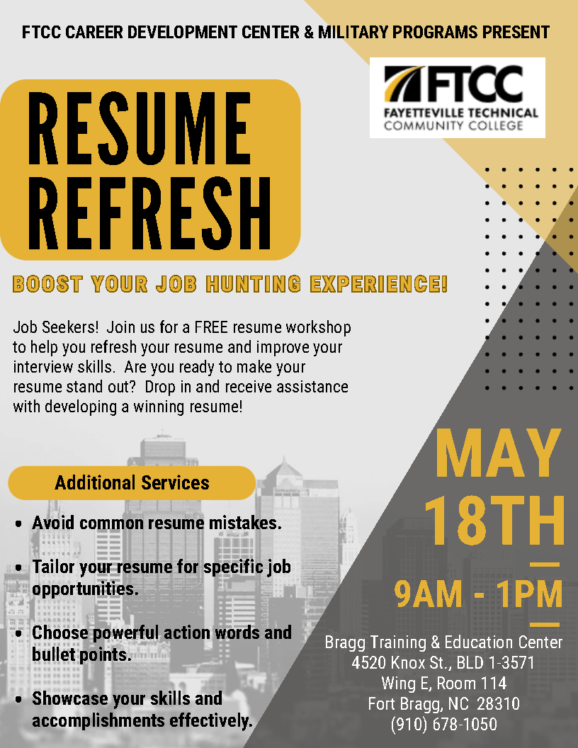 Resume Refresh May 18th