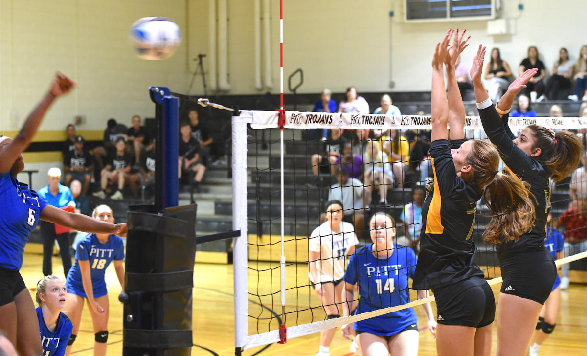 FTCC volleyball faces Pitt CC on Sept. 3, 2019, at Fayetteville Tech.