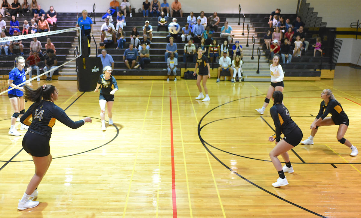 FTCC volleyball faces Pitt CC on Sept. 3, 2019, at Fayetteville Tech.