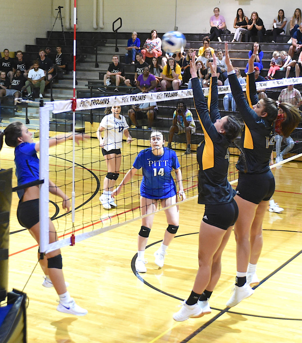 FTCC volleyball faces Pitt CC on Sept. 3, 2019, at Fayetteville Tech.