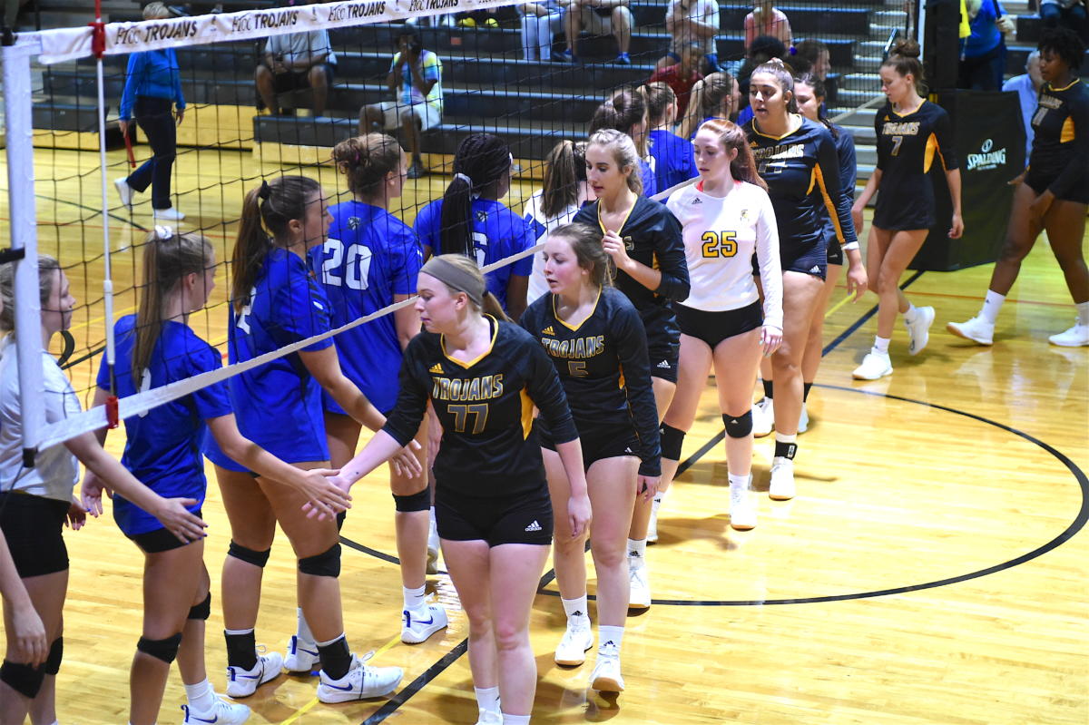 FTCC volleyball faces Pitt CC on Sept. 3, 2019, at Fayetteville Tech.