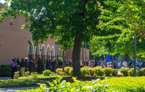 002 - FTCC graduates line up near Tent B