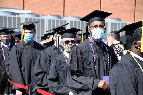 006 - FTCC graduates line up outside Tent C