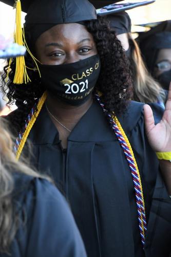 007 - A graduate waves