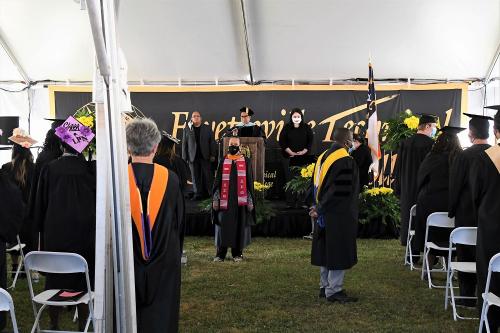 011 - Graduation gets underway in Tent C