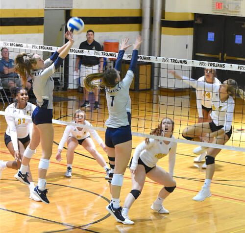 FTCC volleyball faces Cape Fear CC on Oct. 15, 2019, at Fayetteville Tech.