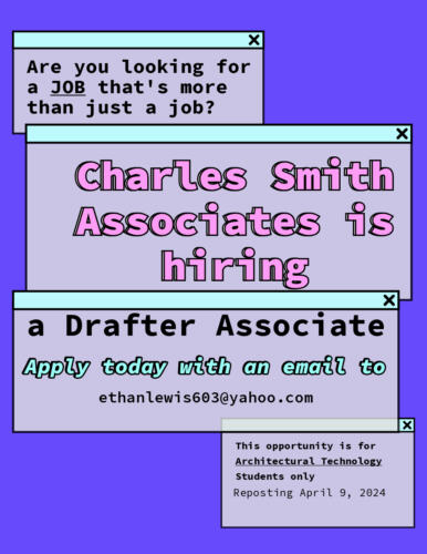 Flyer Drafter Associate Charles Smith Associates Repost April 9 2024