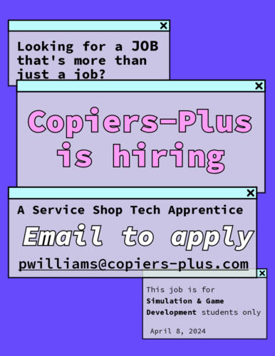 Flyer Service Shop Tech Apprentice Recruitment