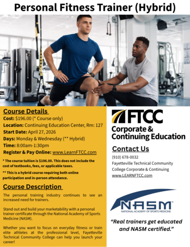 Personal Fitness Trainer (hybrid) Flyer V2