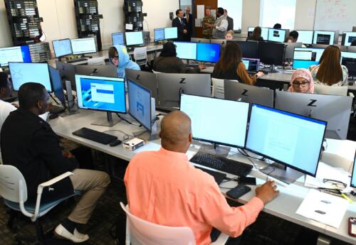 National Cyber Director Harry Coker Jr. visits FTCC on March 20, 2024.