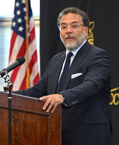 National Cyber Director Harry Coker Jr. visits FTCC on March 20, 2024.
