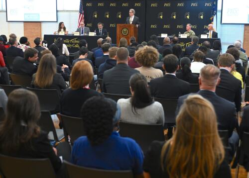 National Cyber Director Harry Coker Jr. visits FTCC on March 20, 2024.