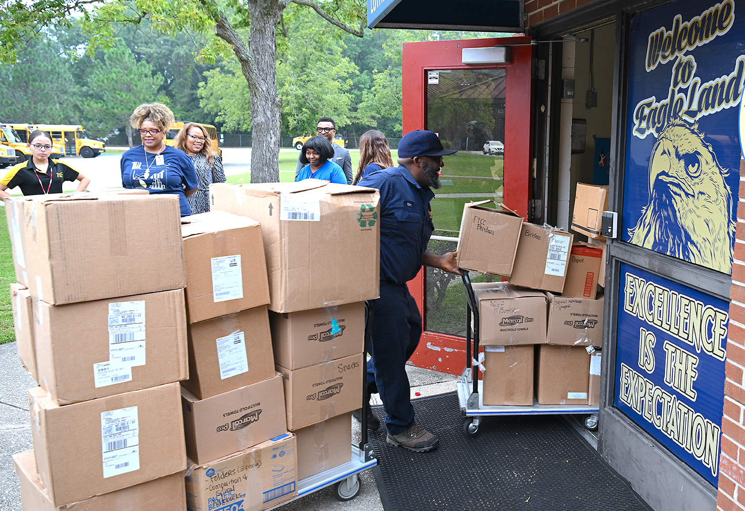 FTCC makes donation to Luther "Nick" Jeralds Middle School