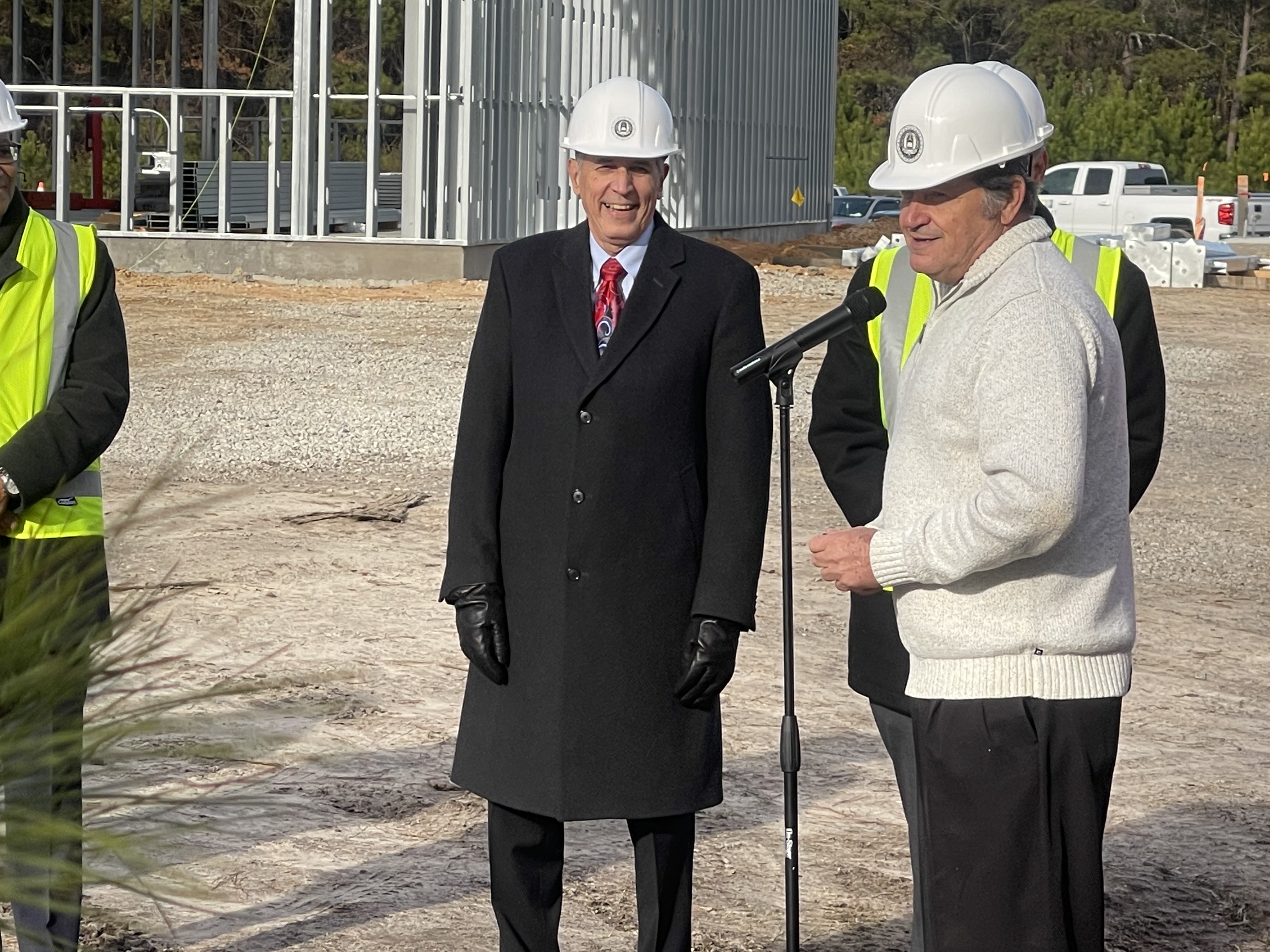 Topping Out ceremony at Regional Fire & Rescue Training Center - Dec. 20, 2021