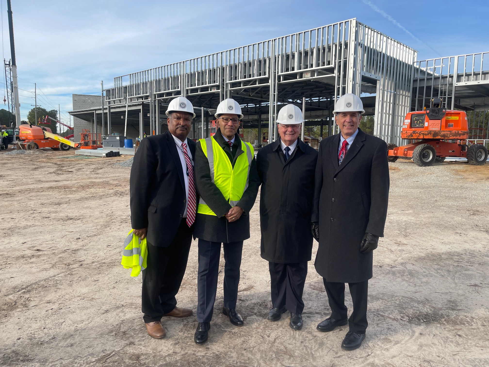 Topping Out ceremony at Regional Fire & Rescue Training Center - Dec. 20, 2021