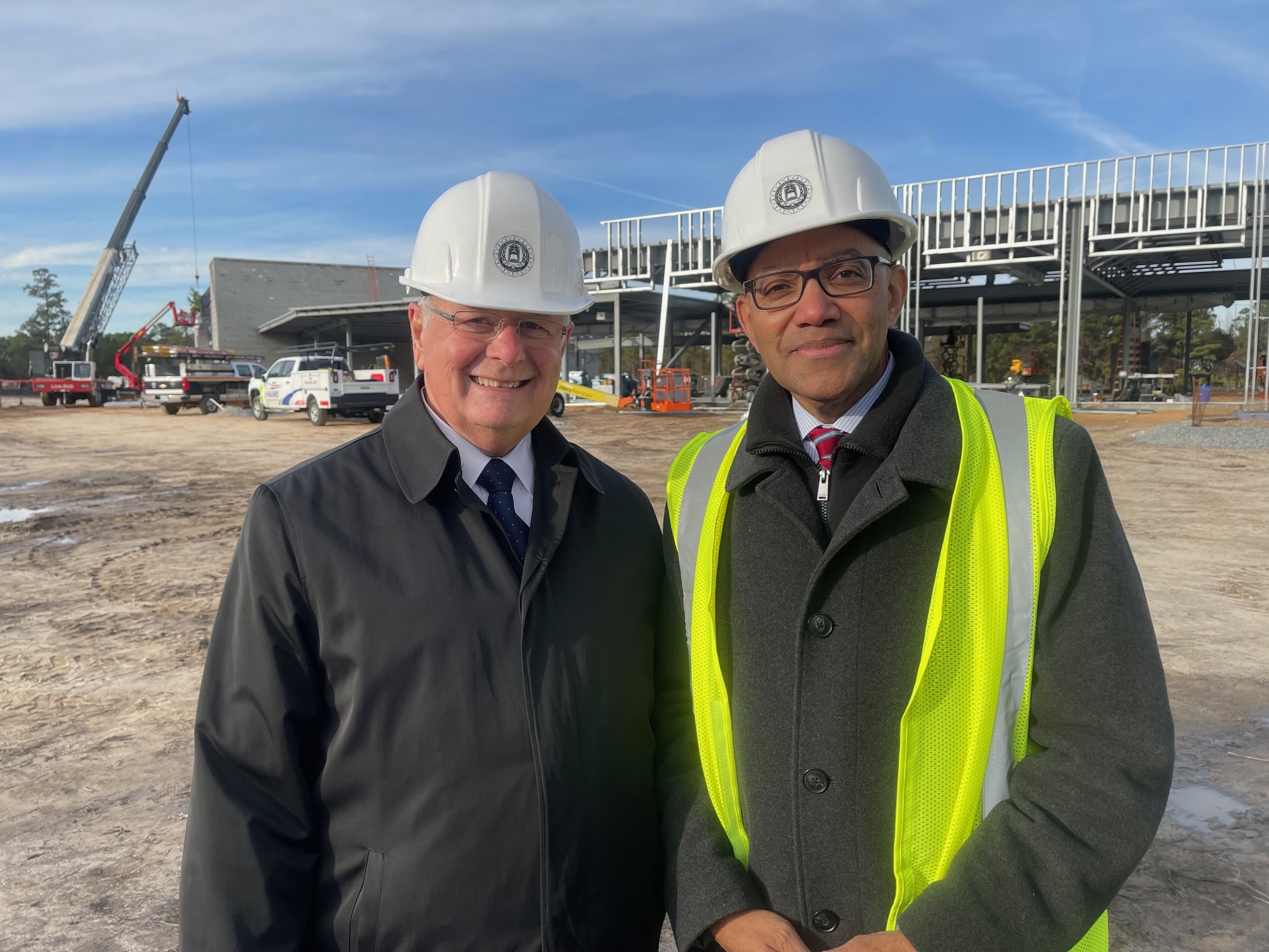 Topping Out ceremony at Regional Fire & Rescue Training Center - Dec. 20, 2021